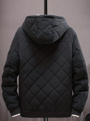 Men's Winter Hooded Coat Thick Warm Zip Up Jacket