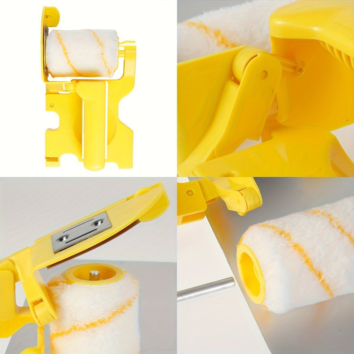 4pcs Clean Paint Roller Brush for Home Painting Edge Latex Roller