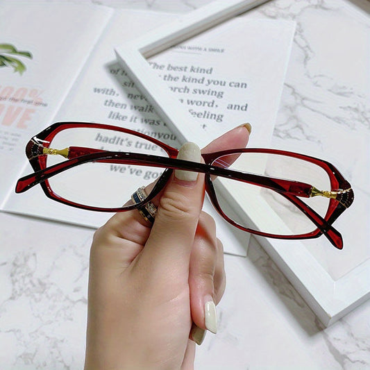 Light Blocking Reading Glasses Ultralight Oval Jelly HD Presbyopic Glasses