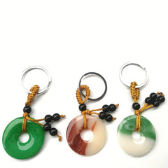 Jade Keychain Couple Purse Pendant Decoration