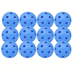 12pcs Pickleball Balls 40 Holes High Elasticity Outdoor Set