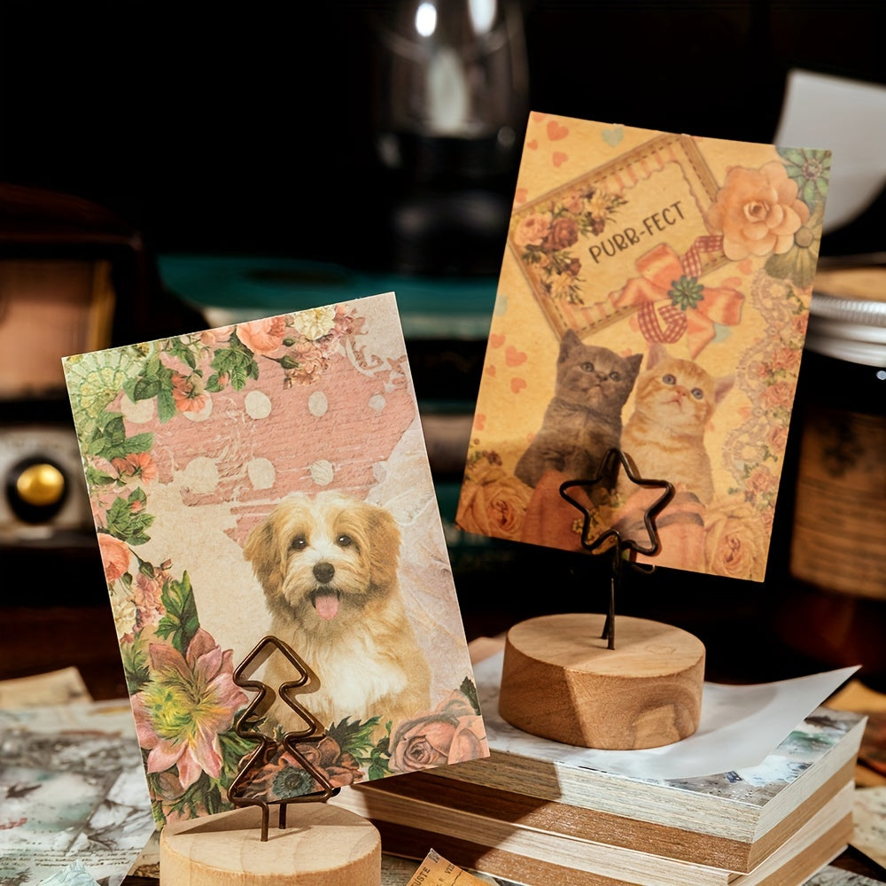 100pcs Vintage Private Collection Series Background Paper Pack
