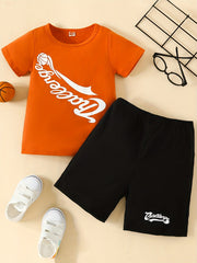 Boys Basketball Graphic Outfit Set