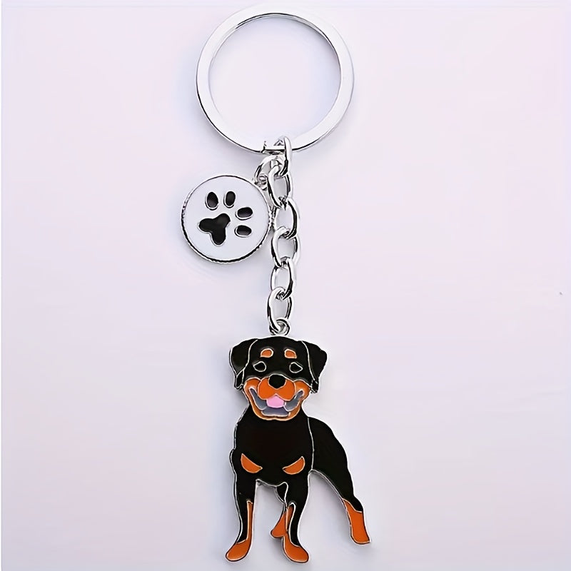 Dog Key Chain Cartoon Puppy Charm Pendant Decoration for Bag Purse Wallet