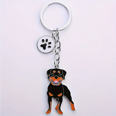Dog Key Chain Cartoon Puppy Charm Pendant Decoration for Bag Purse Wallet