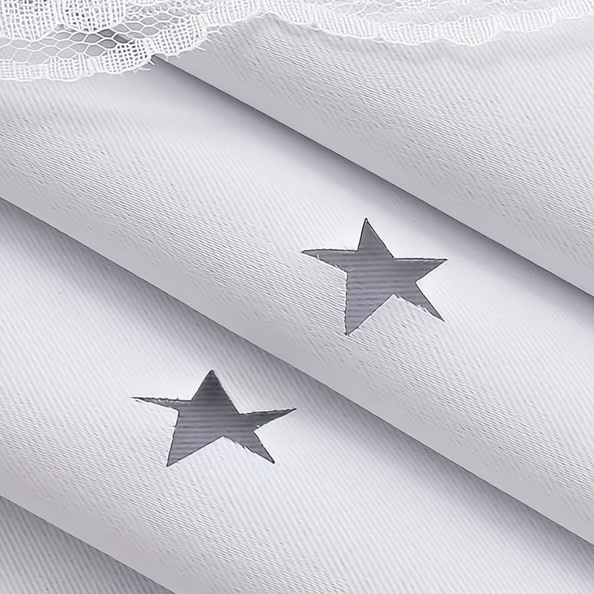 Modern Hollow Out Star Window Yarn Curtains