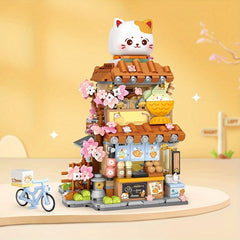 Charming Building Blocks Set: Taiyaki & Flower Shop