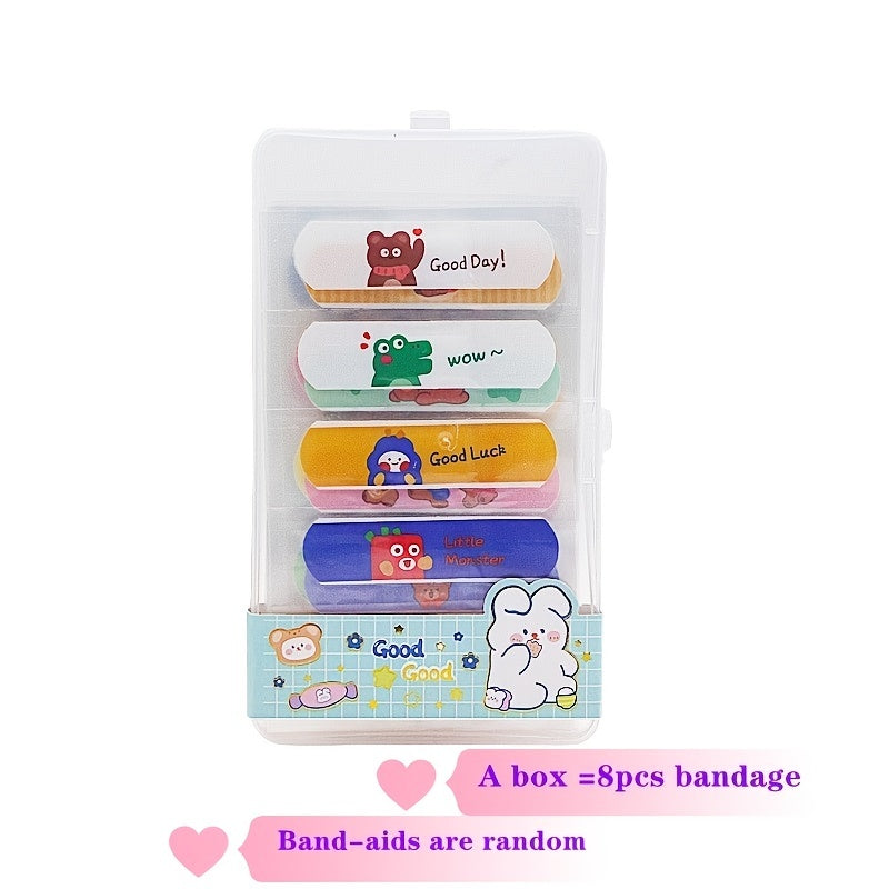 Cartoon Animal Bandage 8 Boxes Student Decorative Patch