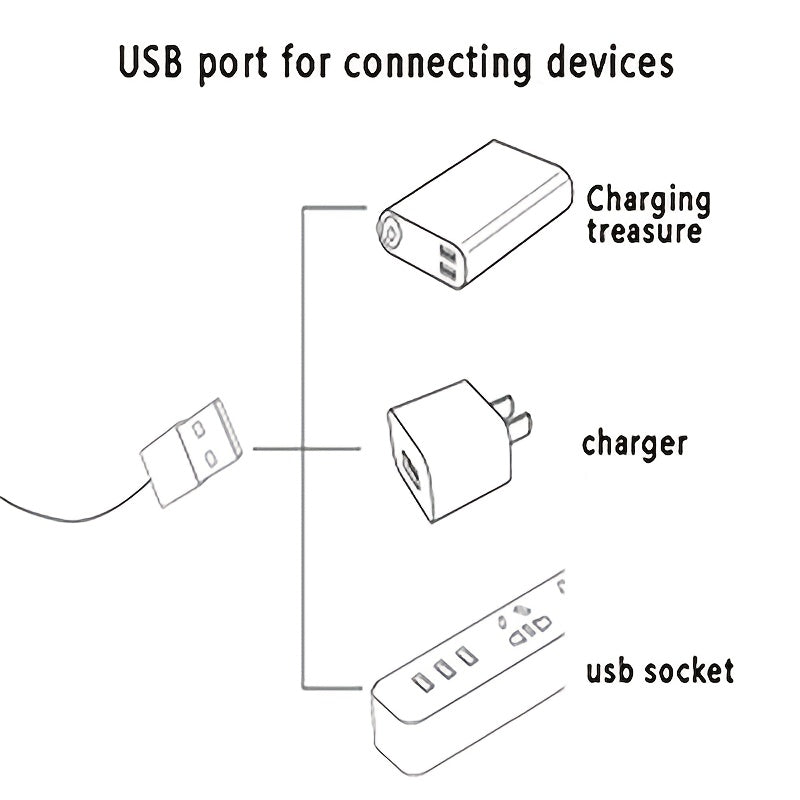 USB Charging Cable for DIY 3D Printer 30 Light Up Bricks ABS Material