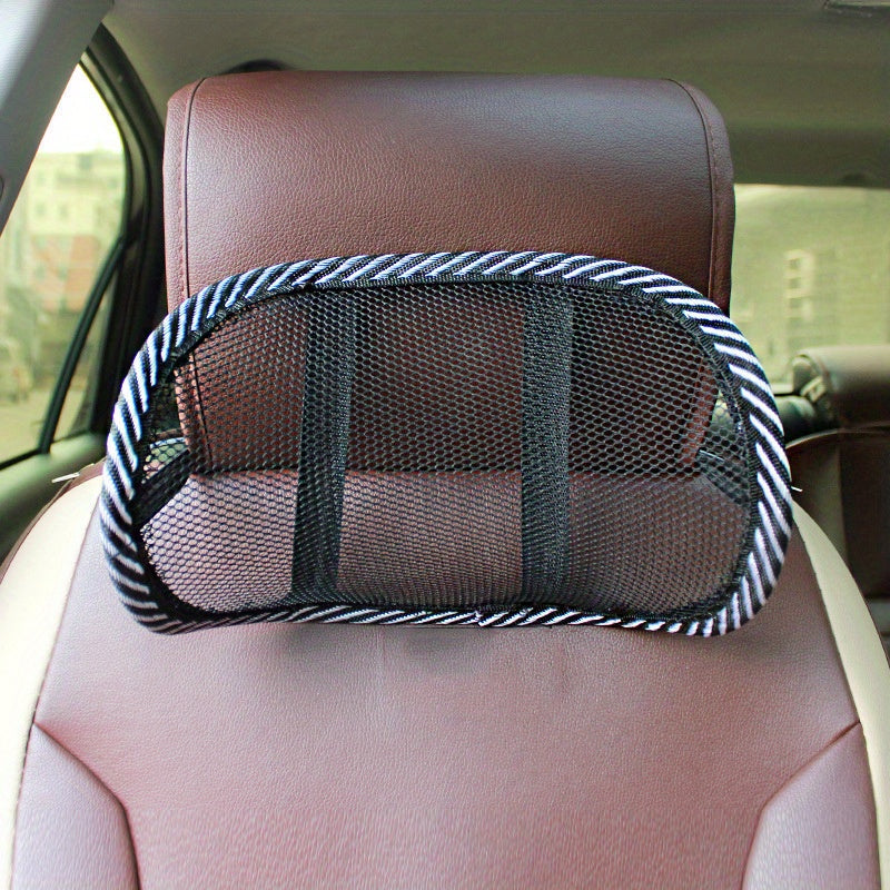 Car Headrest Mesh Neck Pillow Breathable Mini Waist Pillow
