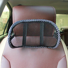 Car Headrest Mesh Neck Pillow Breathable Mini Waist Pillow