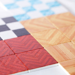 18pcs Wooden Flooring Tiles Simulation Wood Plank for Dollhouse Decor