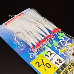 Stainless Steel 10 Skewer Hooks Bionic Squid Chatterbait Hooks