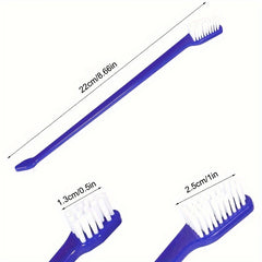 8pcs Double Headed Pet Toothbrush Set Dental Hygiene Soft Bristle Dog Toothbrush
