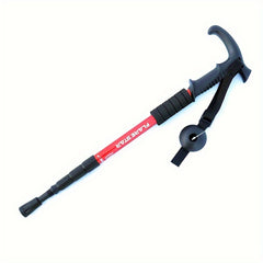 Aluminum Alloy Shock Absorber T-handle Mountain Walking Stick