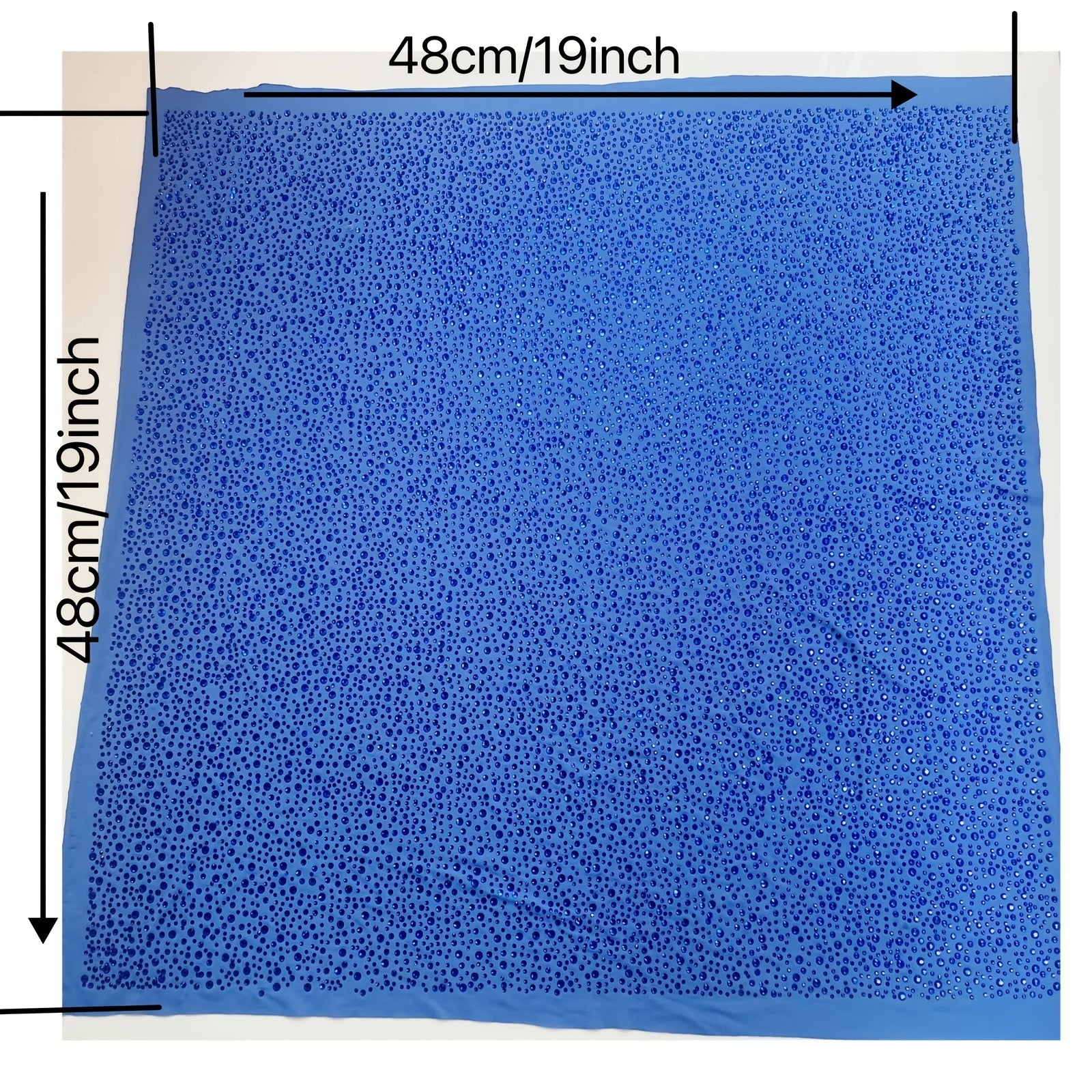 1pc Heavy Duty Rhinestone Fabric Mixed Sizes Full Diamond Embellishment