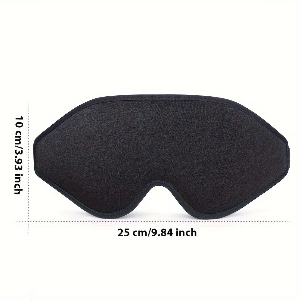 Blockout Light 3D Contoured Eye Mask with Adjustable Strap