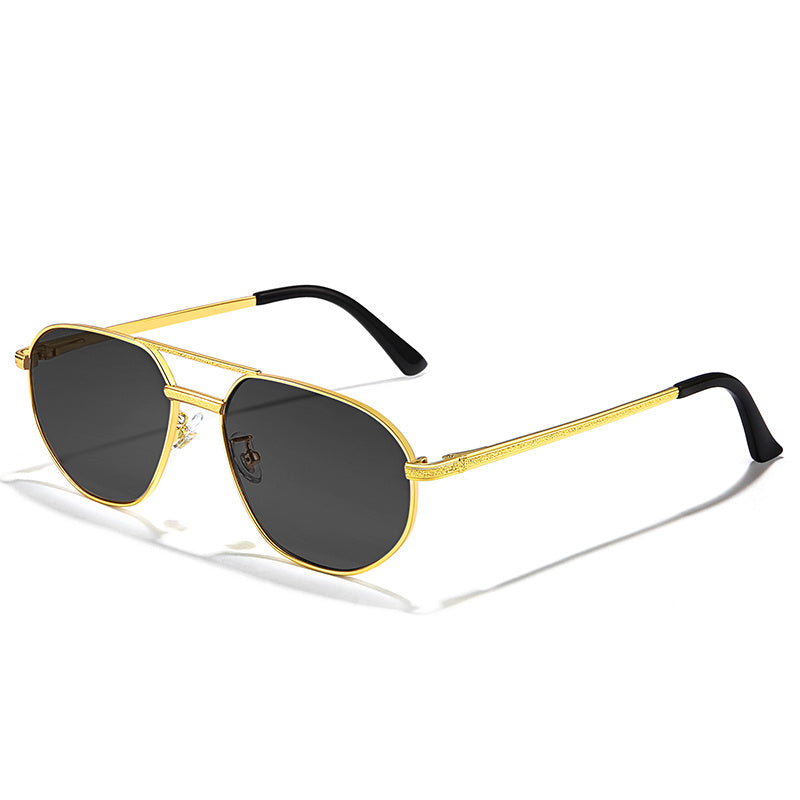 Retro Polygon Pilot Sunglasses UV400 Protection