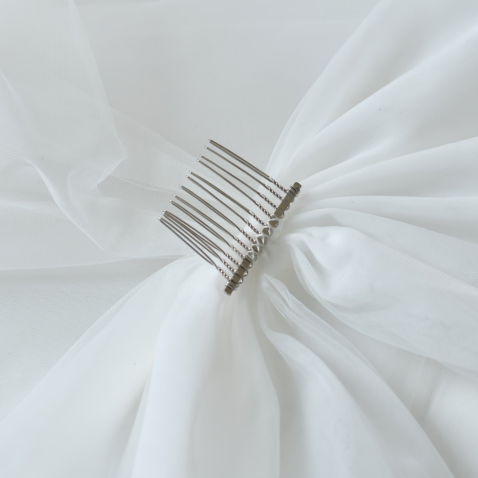 Large Bow Bride Veil Nylon Wedding Accessory Stylish Gowns Decor