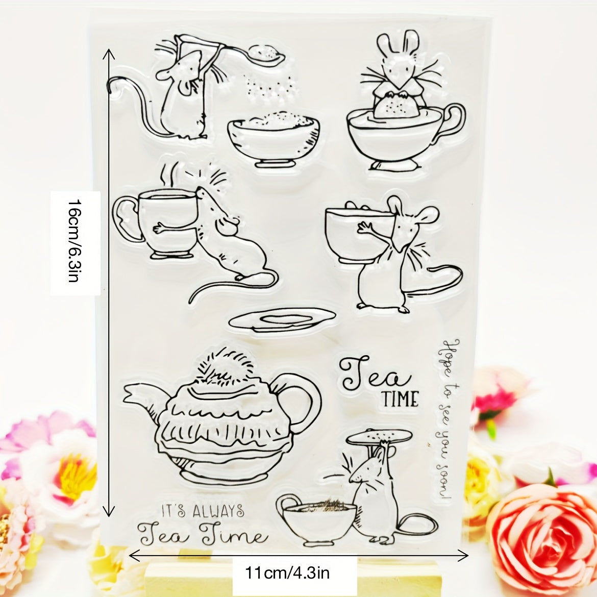 1pc Seal Stamp DIY For Silicone Transparent Stamp Birthday Gift