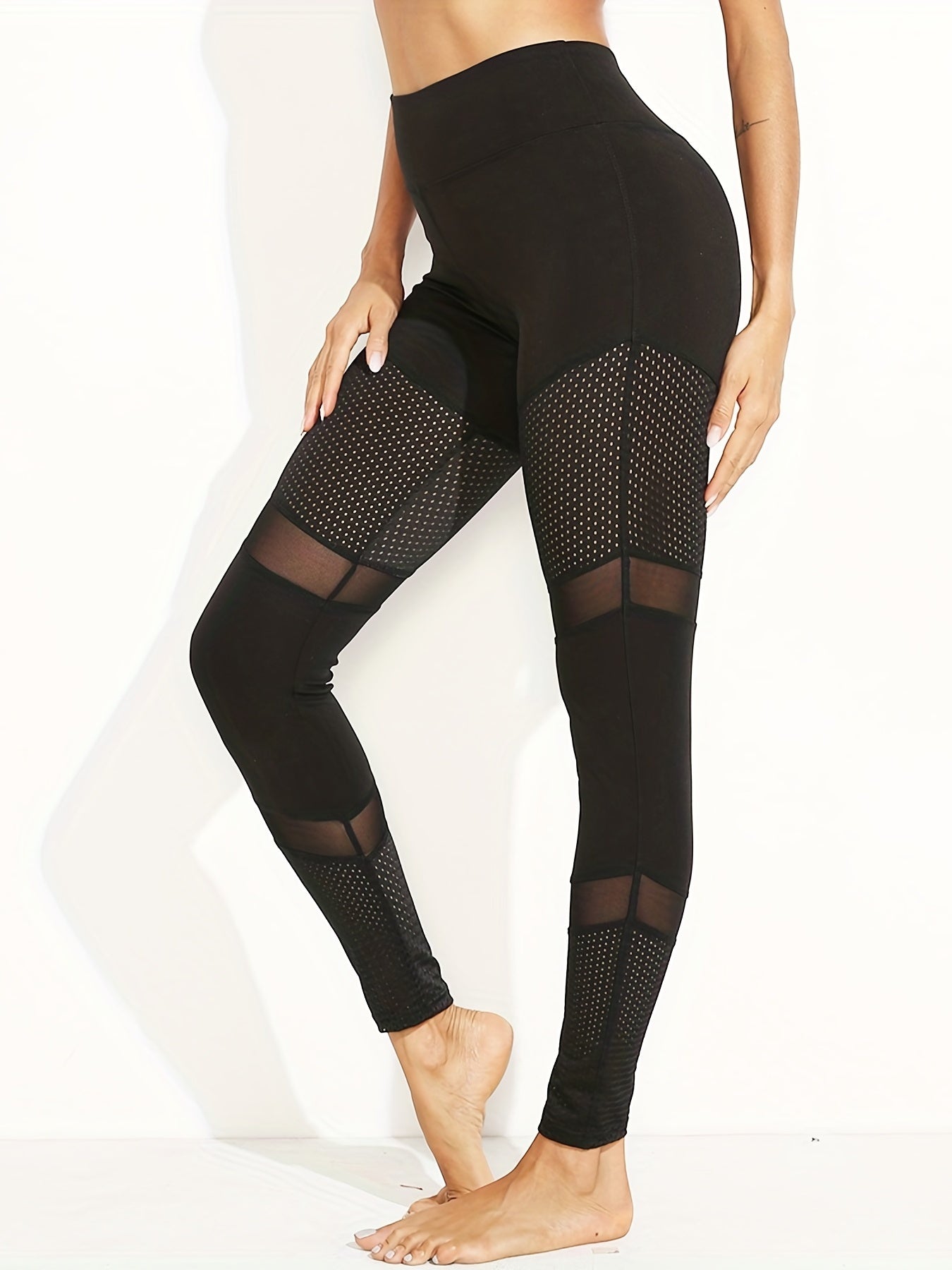 Breathable Mesh Yoga Leggings for Women