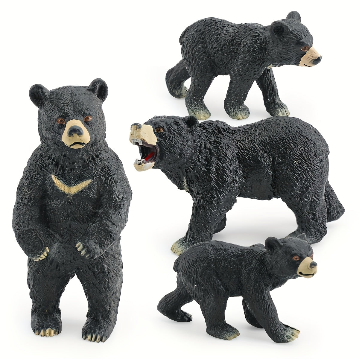 Realistic Wildlife Model Bear Moon Bear Static Desktop Decoration Toy