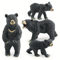 Realistic Wildlife Model Bear Moon Bear Static Desktop Decoration Toy