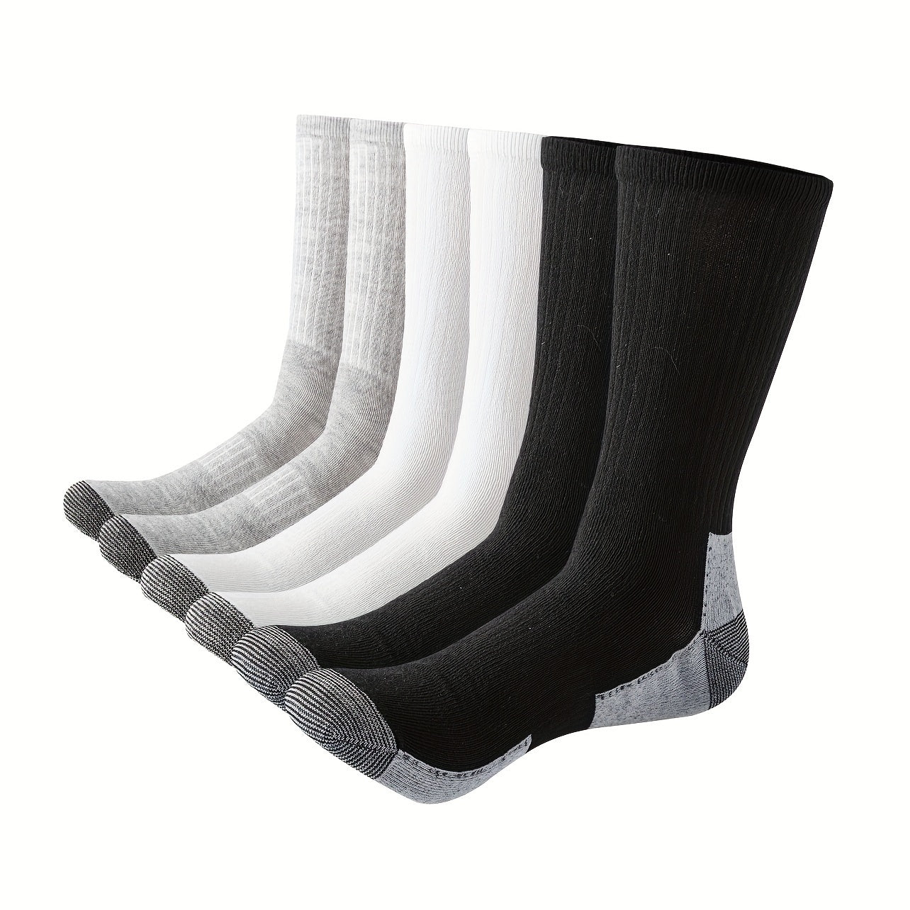 ACEFINE Men's Mid calf Socks Outdoor Sports Sweat absorbent Socks