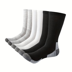 ACEFINE Men's Mid calf Socks Outdoor Sports Sweat absorbent Socks