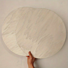 2pcs 18in Wooden Circles 2 7mm Thick Round Wood Discs For Painting Dyeing