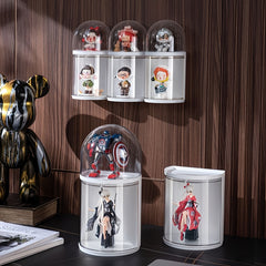 Handheld Storage Display Rack Dustproof Rotating Model Box
