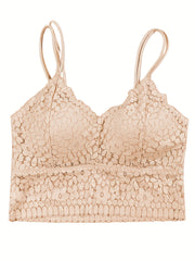 4pcs Lace Wireless Bras Comfy & Breathable Bra Women's Lingerie