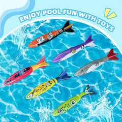 Shark Diving Sticks Pool Toys for Kids - Underwater Games & Pool Activities