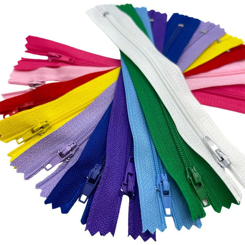 5pcs Colorful Nylon Coil Zippers for Tailoring Sewing Crafting