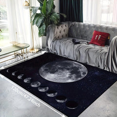 Universe Moon Starry Sky Carpet Living Room Bedside Large Carpet