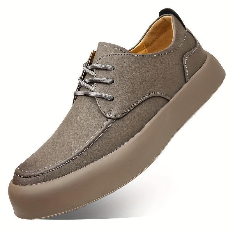 Men's Outdoor Lace Up Sneakers, Casual Walking Shoes