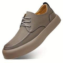 Men's Outdoor Lace Up Sneakers, Casual Walking Shoes