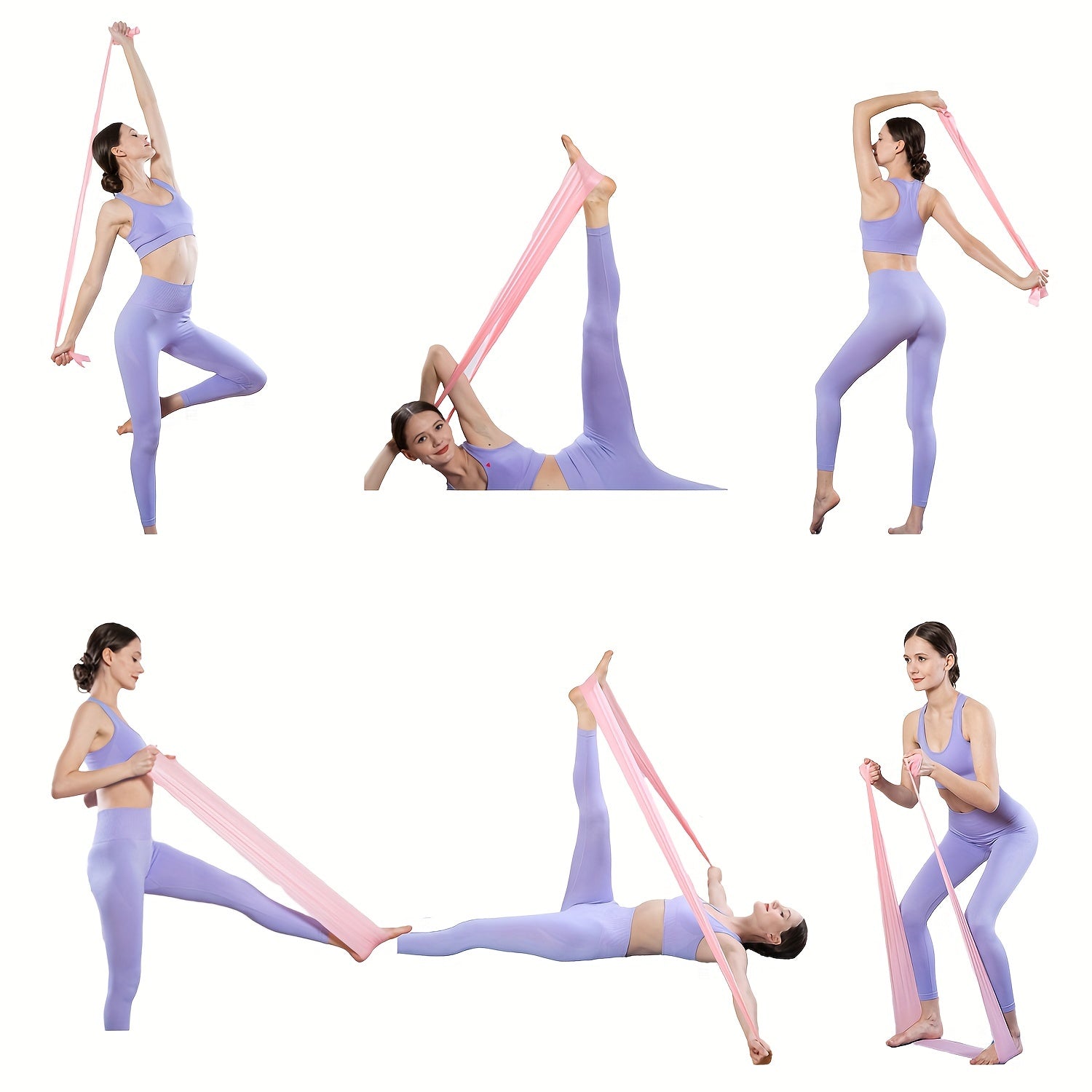 Fitness Resistance Bands Elastic Body Stretching Bands for Workouts