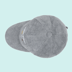 Gray Corduroy Baseball Cap Embroidery Casual Dad Hats Unisex Sun Hat