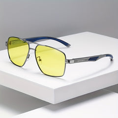 Polarized Aviator Sunglasses Night Driving Glasses Anti Glare