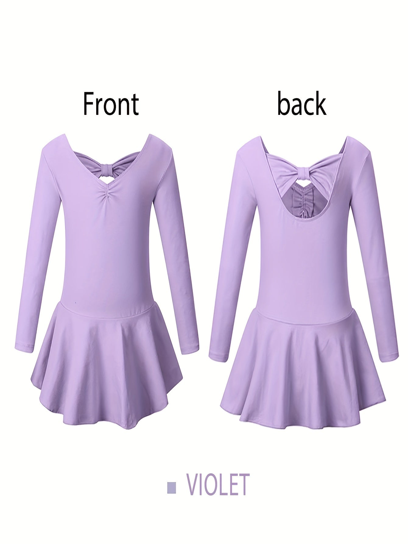 Girls Long Sleeve Ballet Leotard for Spring Fall