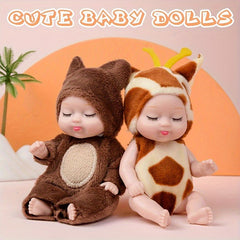 10pcs Mini Dolls 4 inch Animal Costume Dolls Easter Birthday Gift