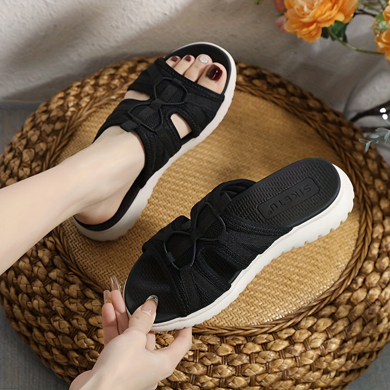 Women's Breathable Mesh Slides Soft Sole Shoes Lightweight Summer Shoes