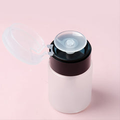 50ml Push Down Lockable Pump Dispenser Bottle Nail Polish Makeup Remover