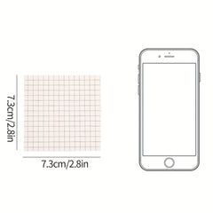 4pcs Sticky Notes Box Horizontal Lines Self Stick Note Pads 320Sheets