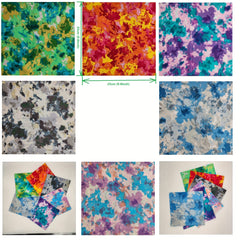 6pcs Quilting Fabric Cotton Craft DIY Doll Clothes Precut Patchwork Sewing