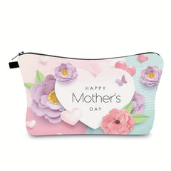 Floral Butterfly Heart Makeup Bag - Mother's Day Gift