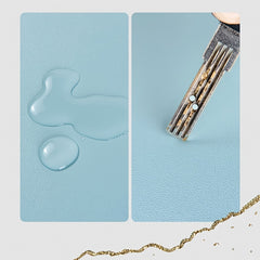 Double Sided Faux Leather Mouse Pad Waterproof Non slip Leather Pad