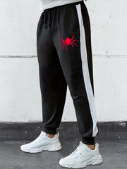 Men's Spider Graphic Print Street Style Pants for Halloween