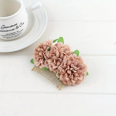 Flower Hair Comb Bridal Hair Comb Side Comb Floral Hair Accessories For Wedding